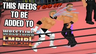 Spitting water needs to be added to Wrestling Empire [upl. by Einahteb]