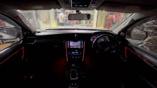 Toyota fortune Modification✅Upgrade🔥CARDI 18 In ps Fortuner Ambient Light APP  Switch OEM Fitting [upl. by Merla]