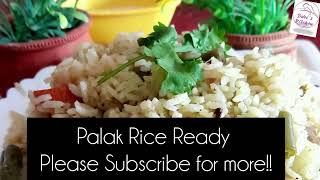 Spinach Rice  The Healthiest Rice Dish You Havent Tried Yet  Spinach Recipes [upl. by Eiramlirpa732]