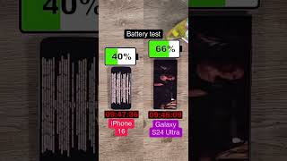 The iPhone 16 has a great battery life but how does it compare with the Samsung Galaxy S24 Ultra [upl. by Neyrb]