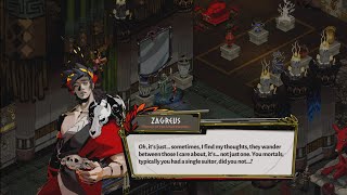 Zagreus asks Achilles if its normal to have feelings for more than one suitor  Hades [upl. by Doig]