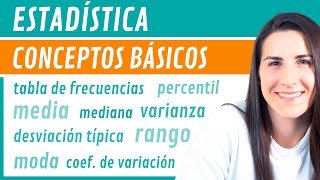 ESTADÍSTICA Conceptos Básicos 📊 TABLA de Frecuencias MEDIA MODA RANGO VARIANZA [upl. by Ssor]