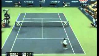 Gran willy Roger Federer vs Brian Dabul US Open 2010 [upl. by Getraer]