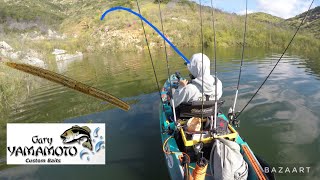 Spring Fishing at San Vicente Reservoir  KAYAK BASS FISHING [upl. by Mateya306]