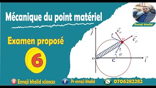 Examen mécanique du point proposé 6 [upl. by Ube]