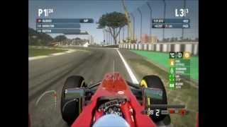 F1 2012 Ferrari F2012 Interlagos with Fernando Alonso 3 lap Race HD [upl. by Liek]