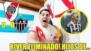 River 0 vs Atlético Mineiro 0 😡 Reacción de un Hincha de RIVER RE CALIENTE 😡 Libertadores Vuelta [upl. by Rodd]