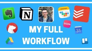 My Full Productivity Workflow inc Notion  Todoist  Calendars 5 amp more [upl. by Kancler859]