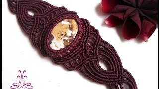 How to Wrap a Stone  Macrame Tutorial DIY [upl. by Carlton884]