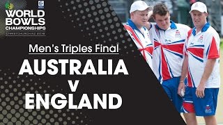 Mens Triples Final  Australia v England [upl. by Aicile902]