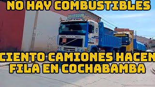 CONDUCTORES DE CAMIONES DENUNCIA QUE NO HAY VENTA DE GASOLINA Y DIESEL EN SURTIDORES COCHABAMBA [upl. by Nissa275]