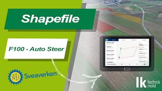 Sveaverken F100 Auto Steer  SHP Import [upl. by Naid]