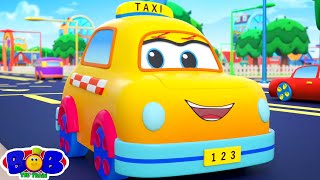 Wheels on the Taxi  More Vehicle Songs amp Nursery Rhymes for Kids [upl. by Llenrev]