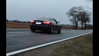 Maserati Ghibli sq4 410 hp brutal exhaust sound [upl. by Murray]