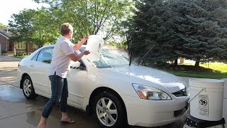 How to Wash and Wax a Car SUPER REWARDING [upl. by Yenittirb556]