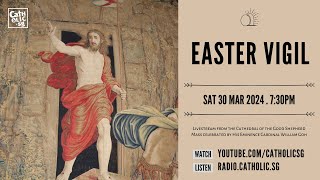 Easter Vigil 2024 – Catholic Mass Today Live Online [upl. by Nospmas114]