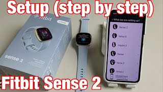 Fitbit Sense 2 How to Setup step by step  Android Phones amp iPhones [upl. by Kayne]