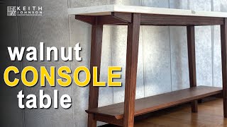 Modern Console Table  Build Plans Available [upl. by Rollo593]