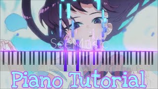 Cider Girl  Cinderella Komi San Wa Komyushō Desu Op Easy Piano Tutorial Remake in description [upl. by Nortal143]