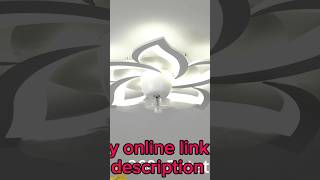 Low Profile Flush Mount Ceiling Fan with Lights 360 Degree Rotatable 7 Blades Dimable Flower fan [upl. by Rutherford]