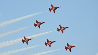 Patrouille Suisse 6x Northrop F5E Tiger II  Full Display at ILA Berlin Air Show 2016 [upl. by Garda]