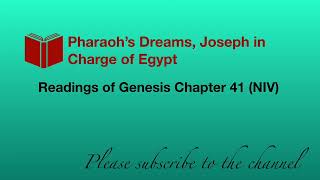 Pharaoh’s Dreams Joseph in Charge of Egypt  Genesis 41 [upl. by Francyne946]