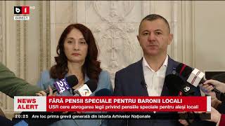 FĂRĂ PENSII SPECIALE PENTRU BARONII LOCALI Știri B1TV11 nov 2024 [upl. by Notlrak]