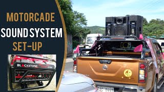 Motorcade sound system setup ft Blackstone 3800 generator [upl. by Siberson632]