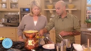 Homemade Moroccan Couscous with Chef Mourad Lahlou  Martha Stewart [upl. by Ansaev]