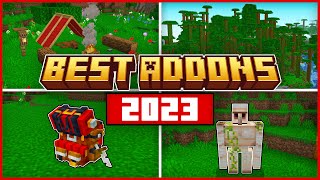 Top 17 Best MCPE AddOns of 2023  Minecraft Bedrock 120 [upl. by Ailemac]