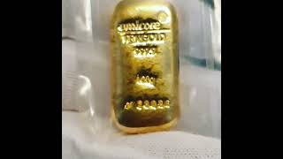 Gold bar umicore 100 gram review part 10 [upl. by Farhsa]