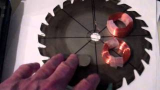 Small 6 coil 8 magnet 3 phase axial flux alternator project Part 1 mp4 [upl. by Etteinotna]