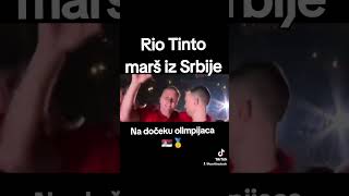 Rio Tinto marš iz Srbije na dočeku olimpijaca [upl. by Kluge]