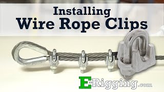 Installing Wire Rope Clips  The Right Way [upl. by Ayifa]