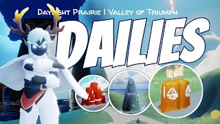 Daily Quests Seasonal amp Treasures Candles  Daylight Prairie Valley of Triumph sky cotl [upl. by Mariette]