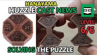 Solving the puzzle Hanayama CAST NEWS  The most difficult puzzle Huzzle LEVEL 66 Solution [upl. by Guido]