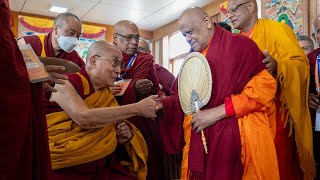 Presenting Relics of Lord Buddha to His Holiness the Dalai Lama [upl. by Pennie]