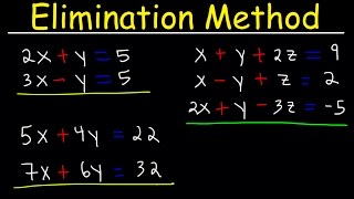 Elimination Method For Solving Systems of Linear Equations Using Addition and Multiplication Algebr [upl. by Adnara652]