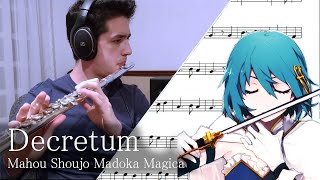 Madoka Magica OST  Decretum  Sheet Music  Backing track [upl. by Elaynad]