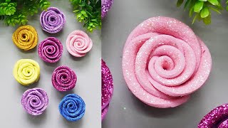 How to Make Foam Rose Flowers  Handmade Foam Flower DIY Crafts [upl. by Gus]