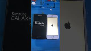 Samsung Galaxy S2 VS iPhone 5S mobile smartphone samsung iphone apple tech reels [upl. by Hamford]