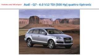 Audi  Q7  60 V12 TDI 500 Hp quattro tiptronic Automobile full features list [upl. by Corbet39]