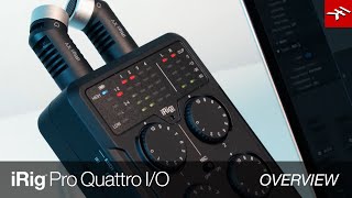 iRig Pro Quattro IO Overview  4input professional field recording interface and mixer [upl. by Norahs]