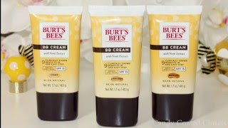 Burts Bees BB Cream with Noni Extract SPF 15  Review amp Swatches [upl. by Esiahc462]