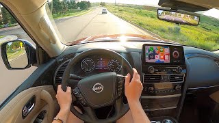 2023 Nissan Armada Platinum  POV Test Drive Binaural Audio [upl. by Rosalinda]