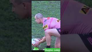 Panthers star Dylan Edwards attempt to draw level shorts nrl goalkick warriors [upl. by Aivekal365]