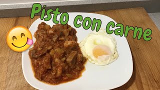 Como hacer pisto con carne [upl. by Gilliette588]