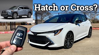 2022 Toyota Corolla Hatch  This or New Corolla Cross SUV [upl. by Pedersen]