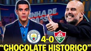 PÓS JOGO MANCHESTER CITY 4X0 FLUMINENSE  CHOCOLATE HISTORICO [upl. by Audrit736]