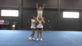 Basic Cheerleading Stunt Progression Shoulder Sit [upl. by Korella]